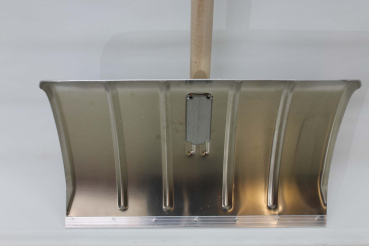 Schneeschieber Aluminium / mit Metallkante, Holzstiel